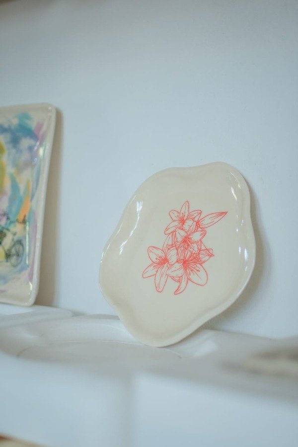 Producto - Molde de yeso Plato Flor