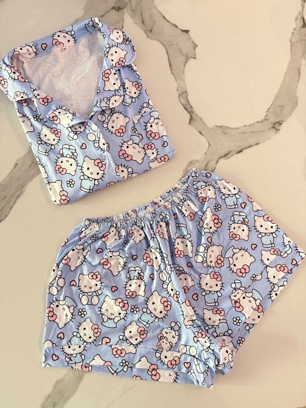 Producto - Camisero Kitty celeste
