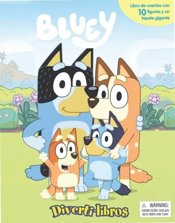 Producto - LIBRO CON JUGUETE DE BLUEY- 10 FIGURAS / DIVERTI-LIBROS