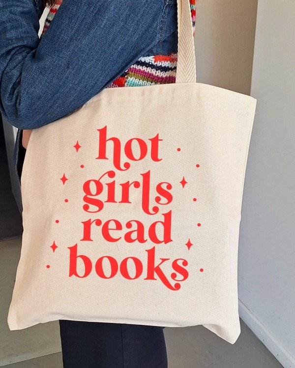 Producto - Tote bag "Hot girls read books"