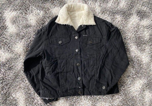 Producto - CAMPERA BERLIN NEGRO CORDERITO - 1