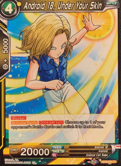 Producto - BT9-055	Android 18, Under Your Skin FOIL - UNIVERSAL ONSLAUGHT