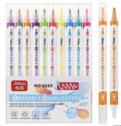 Producto - Set de resaltadores largos con borrador NO.6569