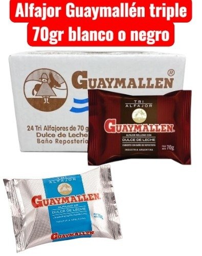Producto - Alfajor guaymallen triple blanco o negro x 10un