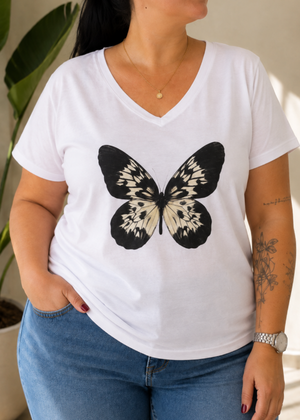 Producto - Remera de Jersey algodón - Escote V (18) - 1