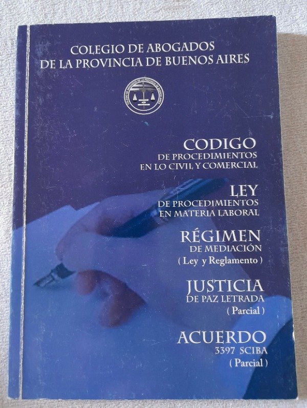 Producto - Código Procesal Civil Y Comercial De La Pcia Buenos Aires Colegio abogados