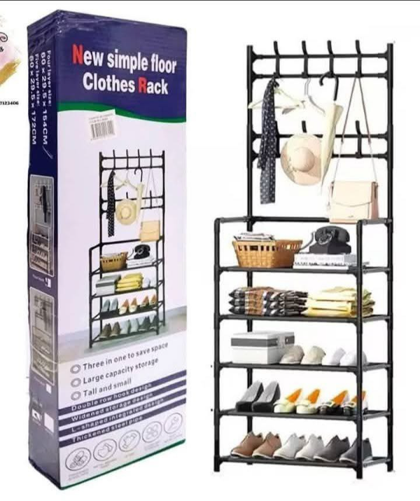 Producto - Organizador Perchero Zapatero Multifuncion 4 Estantes