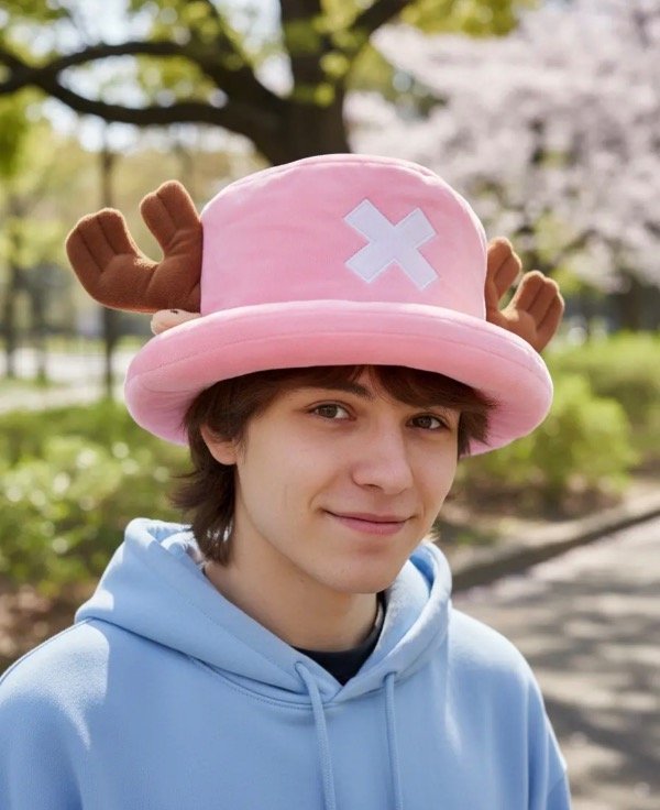 Producto - Gorro Sombrero Tony Tony Chopper Rosa One Piece Cosplay - 0