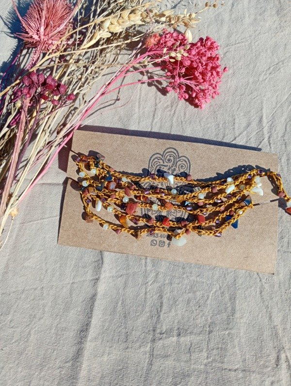 Producto - Collar mil vueltas dorado