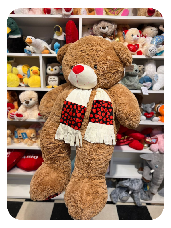 Producto - Oso gigante marrón con bufanda