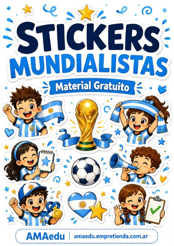 Producto - STICKERS MUNDIALISTAS (Material Gratuito)
