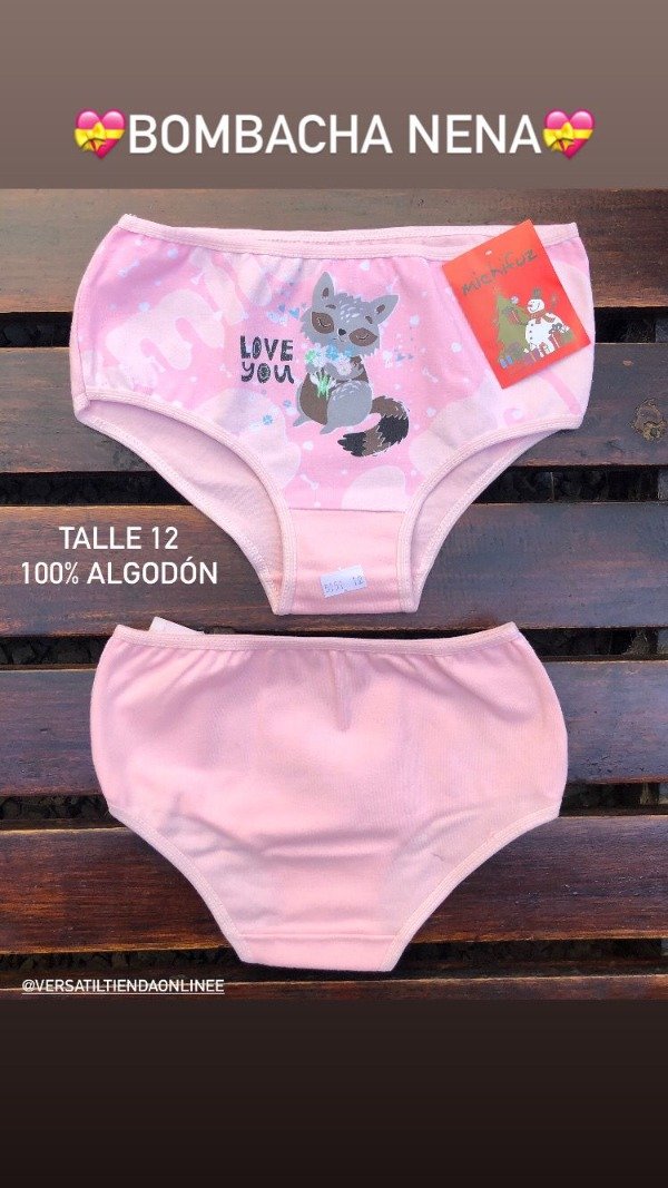 Producto - Bombacha nena T12 x1