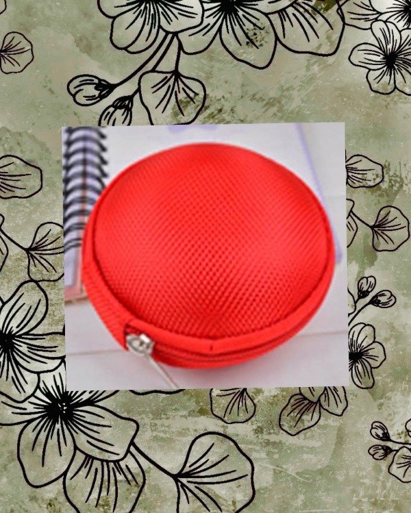 Producto - Cover p/auriculares, cargadores, monedas, pastillero Rojo