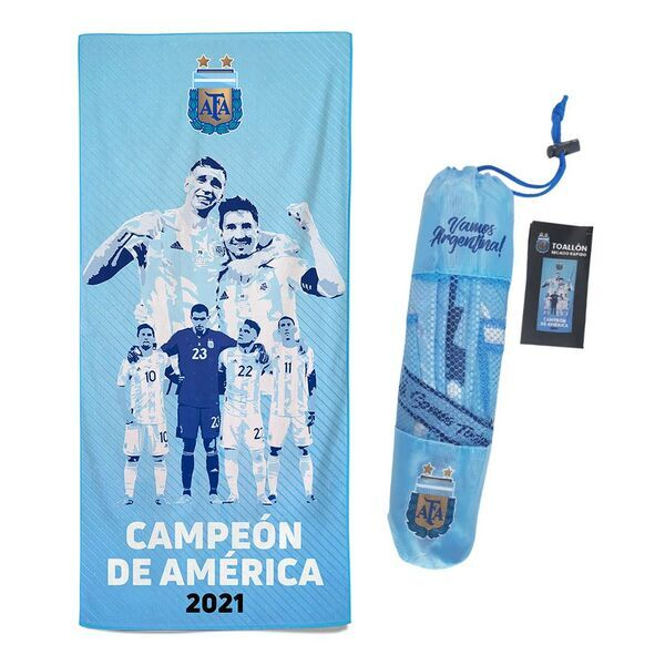 Producto - Toallon secado rapido AFA Campeon America 2021 color celeste
