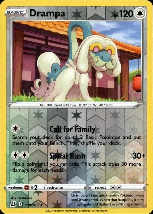 Producto - Drampa - 119/163 - Battle Styles - Reverse Holo