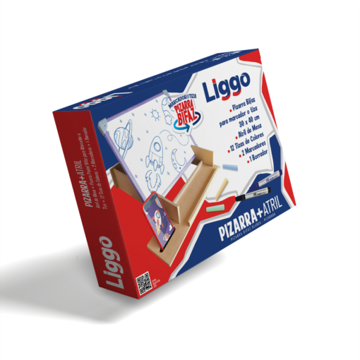 Producto - COMBO ATRIL DE MESA + PIZARRA BIFAZ (BLANCA / TIZA)