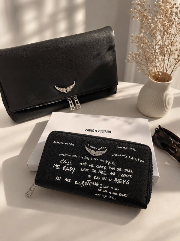 Producto - Billetera zadig y voltaire graffity negro