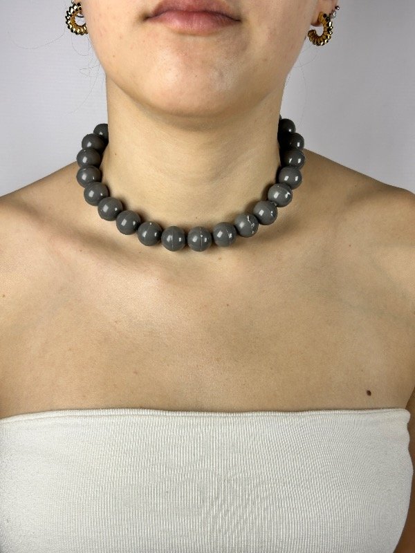 Producto - COLLAR CHICLE GRIS TOPO REGULABLE 2241