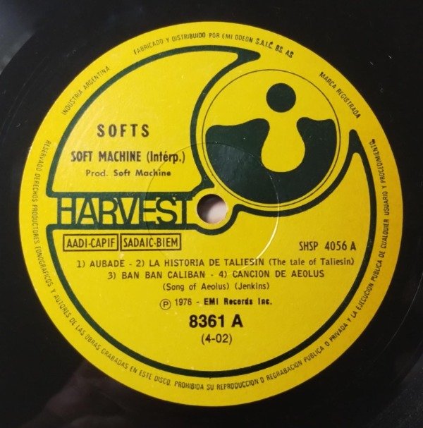 Producto - SOFT MACHINE Softs Vinilo LP ARG 1976 Jazz Fusion Prog - 1