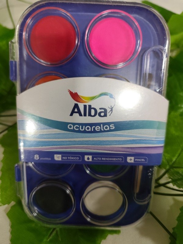 Producto - Acuarelas pastillas  x 8 de Alba