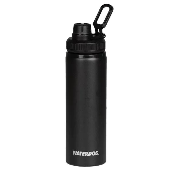Producto - Botella aluminio Waterdog Tongo - 750 ml NEGRA