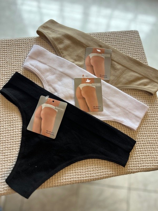 Producto - Pack x 3 colaless morley microofibra Talle M/L XL/XXL
