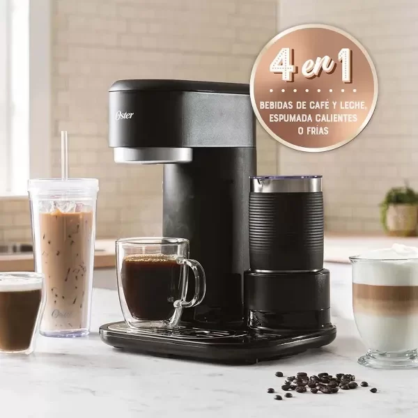 Producto - Cafetera Oster Latte 4 En 1 Con Espumador Bvstdc02b