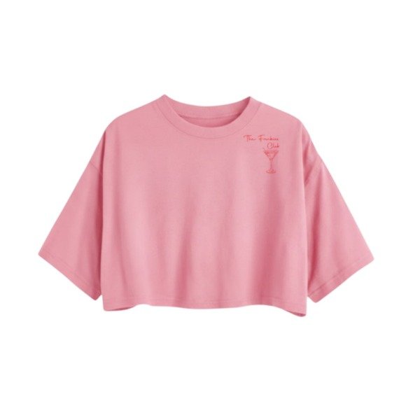 Producto - REMERA CROP BEACH CLUB ROSA CHICLE