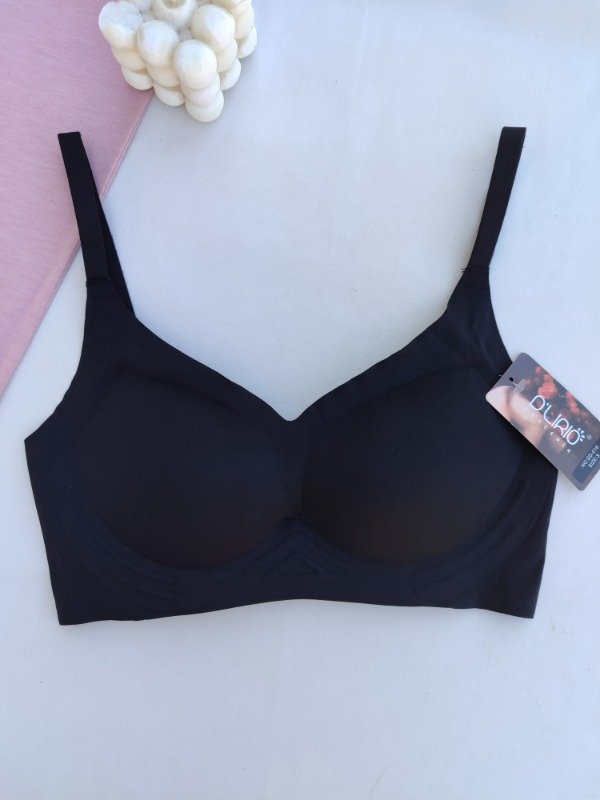 Producto - Corpiño sin costuras bretel fino negro