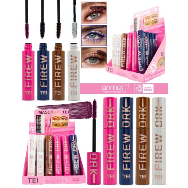 Producto - MASCARA DE PESTAÑAS TEI FIREW ORK DE COLOR TEI8068