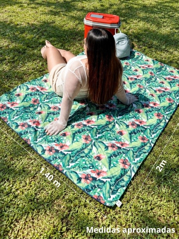Producto - Flores - Impermeable Grande (BOLSO DE REGALO) - 1