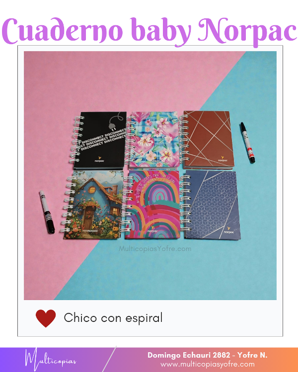 Producto - Cuaderno baby norpac
