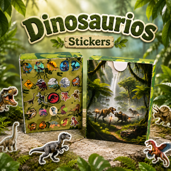 Producto - Cajita de stickers "Dinosaurios"