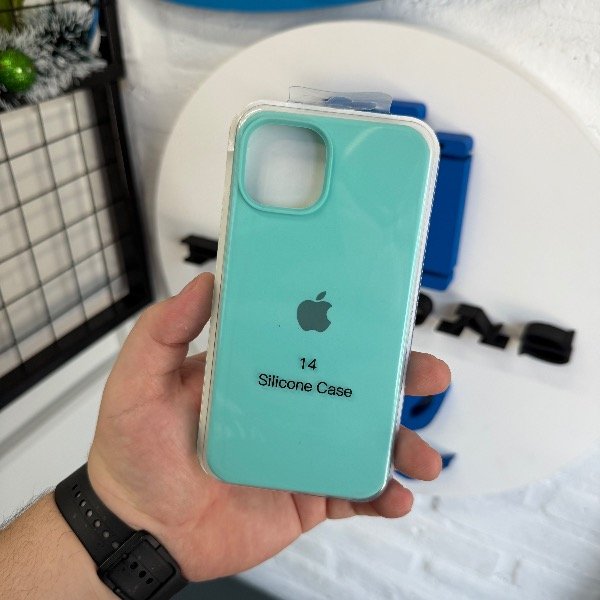 Producto - Silicone Case Verde Agua - iPhone 13 iPhone 14