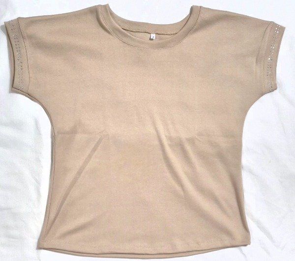 Producto - Remera manguita stras (beige) - 0
