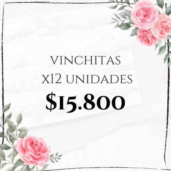 Producto - Set vinchitas x 12 unidades