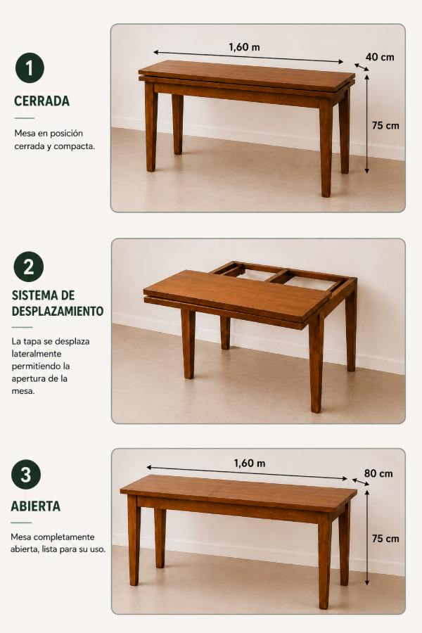 Producto - MESA LIBRO EXTENSIBLE - 1