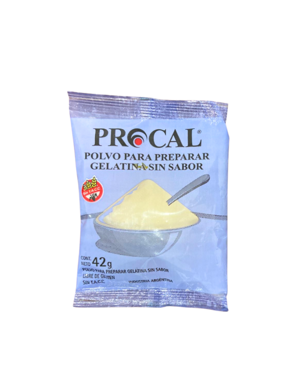 Producto - GELATINA SIN SABOR PROCAL 42G SIN GLUTEN