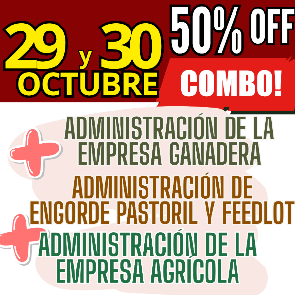 Producto - COMBO 3 CURSOS: Admin Ganadera + Engorde Pastoril y Feedlot + Admin Agrícola - 0