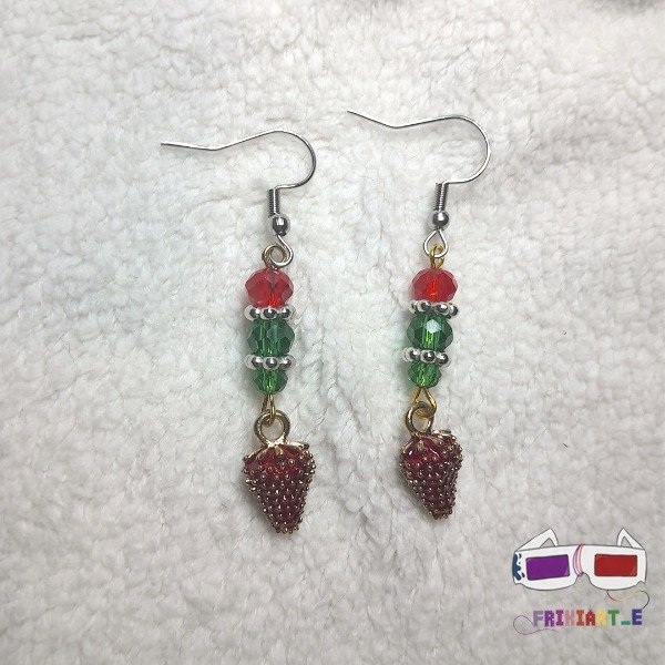 Producto - Aros Frutilla Metal