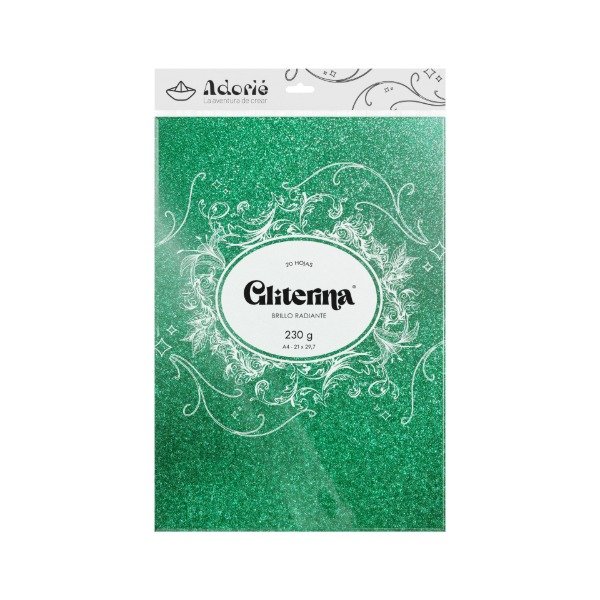 Producto - Gliterina (cartulina glitter) - Colores fríos