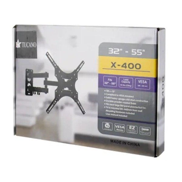 Producto - Tucano Para TV De 32 A 55 Articulado Negro