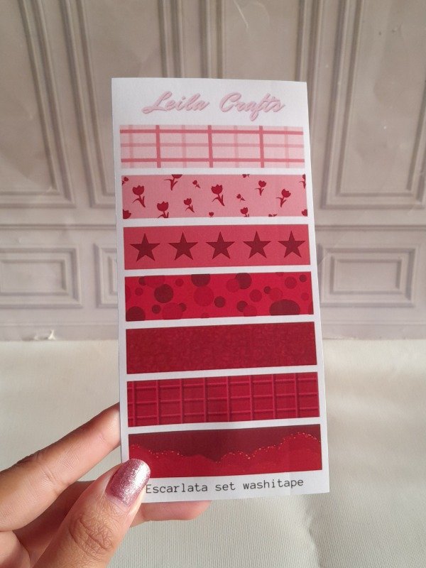 Producto - Escarlata - plancha washi