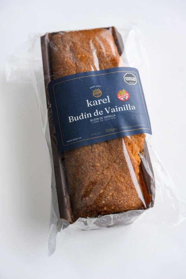 Producto - BUDIN MEDIANO VAINILLA SIN TACC KAREL