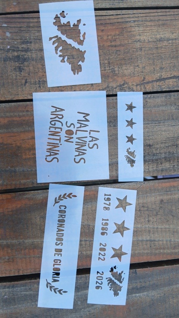 Producto - Stencil reutilizables Argentina x 5 packs para reventa - 2