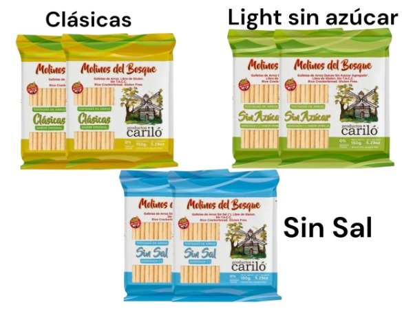 Producto - Tostadas de Arroz sin gluten Molinos del Bosque x150 g