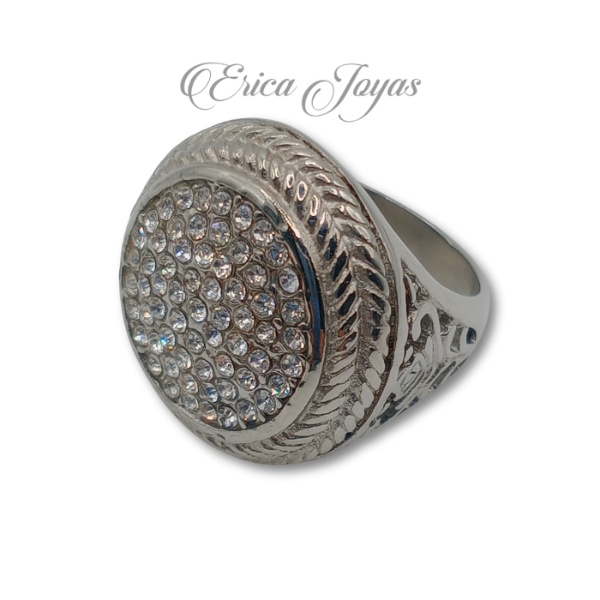 Producto - Anillo Circular calado lateral con Micropave (LJAN0043)