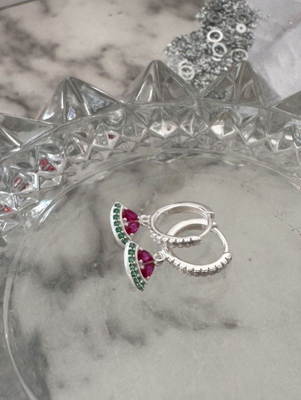 Producto - Argollas Watermelon Cubic