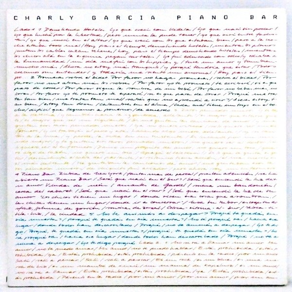 Producto - CHARLY GARCIA - PIANO BAR (NUEVO)
