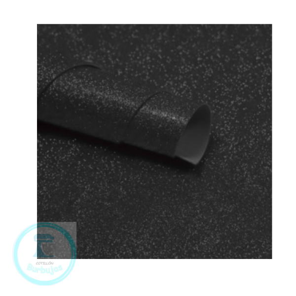Producto - Goma Eva Brillosa Negra x1